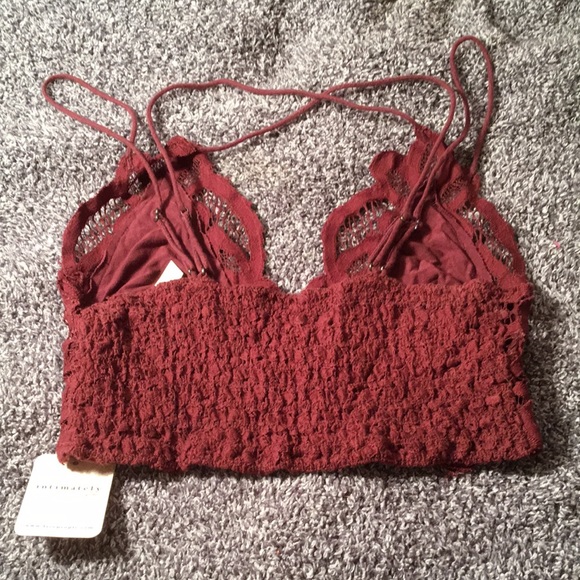 Free People Red Lace Bustier Camisole - Picture 5 of 7